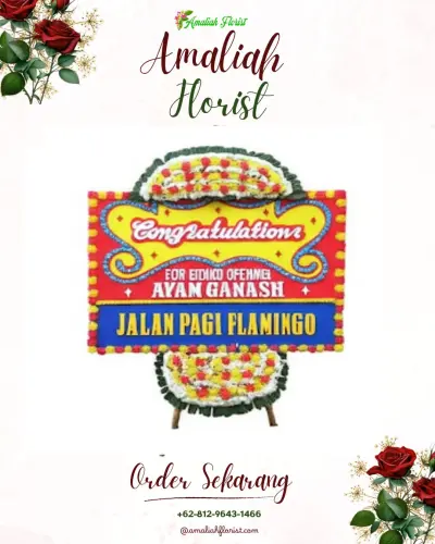 Bunga Papan Congratulation di Lelateng